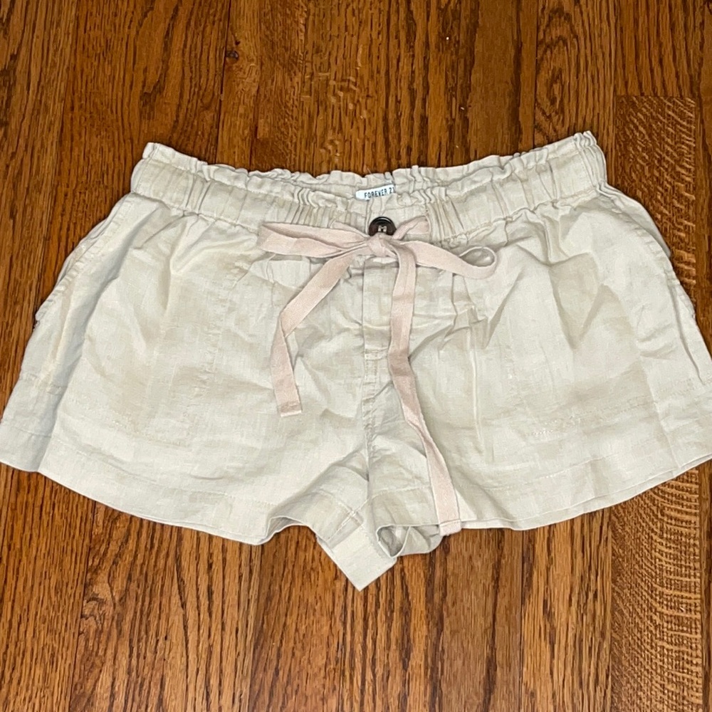 Linen shorts